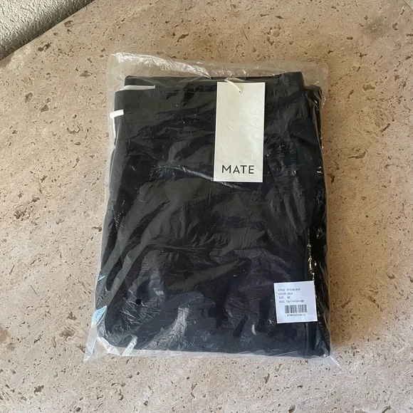 NWT MATE the Label Organic Terry Cotton CLASSIC JOGGER Pant Jet Black - MEDIUM - Picture 8 of 16